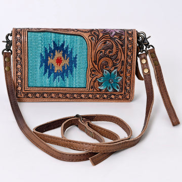 American Darling Cross Body Hand Tooled Saddle Blanket Genuine Leather Western Women Bag Handbag Purse | Crossbody for Cute